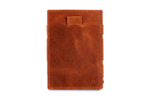 Garzini RFID Leather Magic Coin Wallet Card Sleeve Brushed-Brown