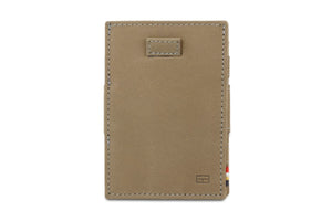 Garzini RFID Leather Magic Coin Wallet Card Sleeve Vintage-Grey