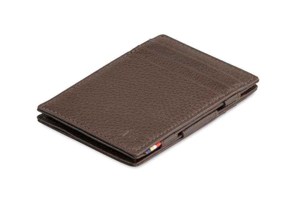 Garzini RFID Leather Magic Wallet Nappa-Brown