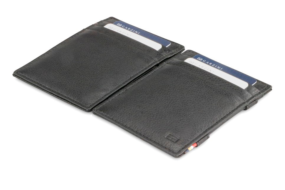 Garzini RFID Leather Magic Wallet Nappa-Black