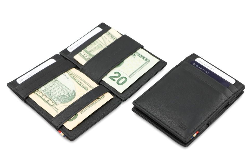 Garzini RFID Leather Magic Wallet Nappa-Black