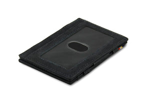 Garzini RFID Leather Magic Wallet ID Window Vintage-Black