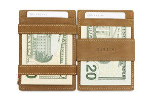 Garzini RFID Leather Magic Wallet ID Window Vintage-Cognac