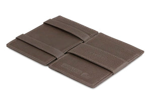 Garzini RFID Leather Magic Wallet ID Window Nappa-Brown