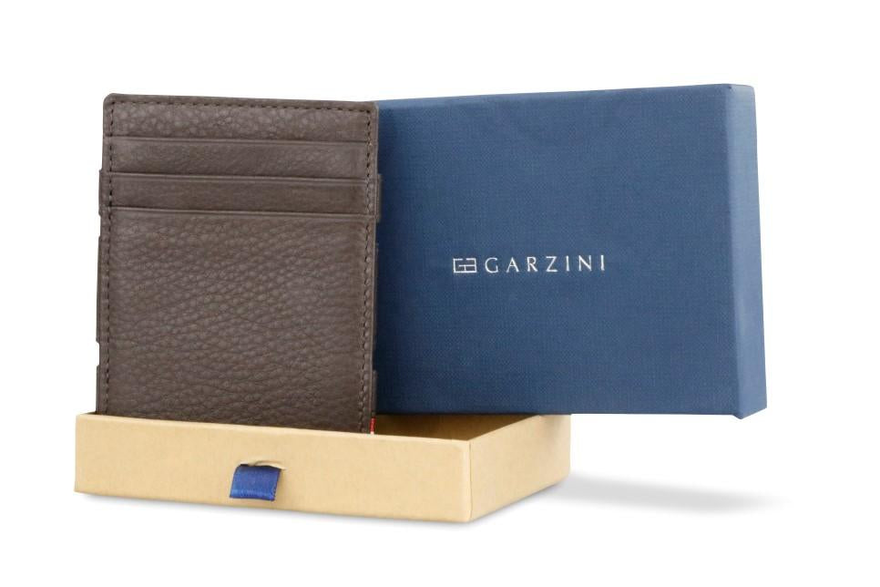 Garzini RFID Leather Magic Wallet ID Window Nappa-Brown