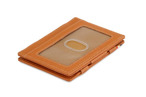 Garzini RFID Leather Magic Wallet ID Window Nappa-Cognac