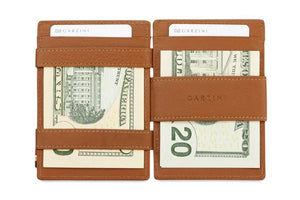 Garzini RFID Leather Magic Wallet ID Window Nappa-Cognac