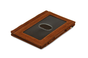 Garzini RFID Leather Magic Wallet ID Window Vintage-Brown