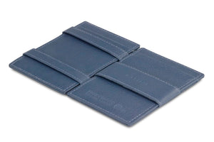 Garzini RFID Leather Magic Wallet ID Window Nappa-Blue