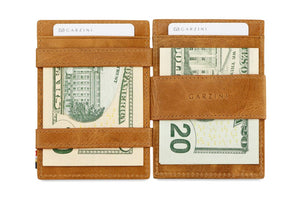 Garzini RFID Leather Magic Wallet Plus Brushed-Cognac