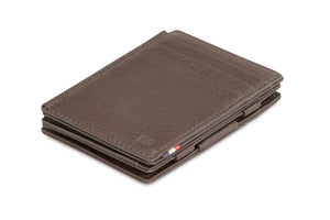 Garzini RFID Leather Magic Wallet Plus Nappa-Brown