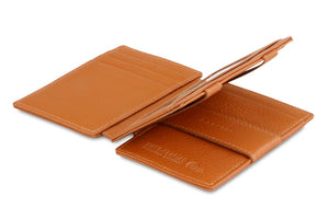 Garzini RFID Leather Magic Wallet Plus Nappa-Cognac