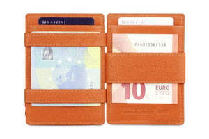 Garzini RFID Leather Magic Wallet Plus Nappa-Cognac
