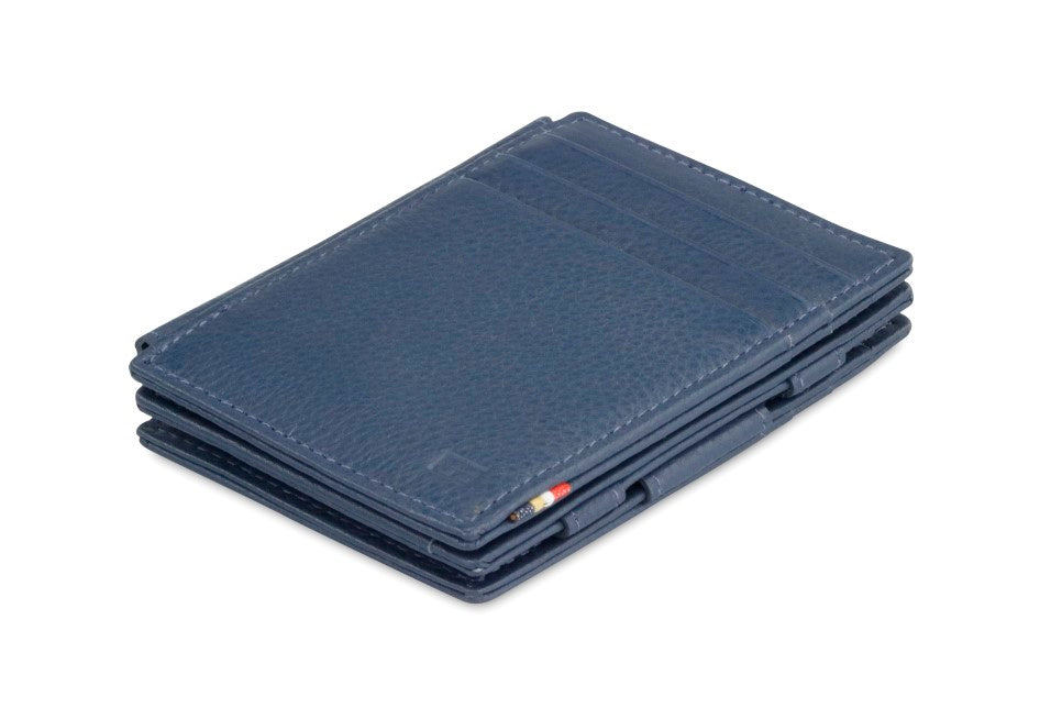 Garzini RFID Leather Magic Wallet Plus Nappa-Blue