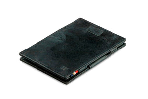 Garzini RFID Leather Magic Wallet Card Sleeves Brushed-Black