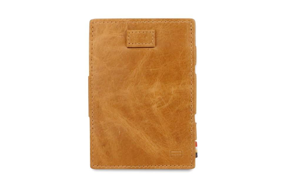 Garzini RFID Leather Magic Wallet Card Sleeves Brushed-Cognac