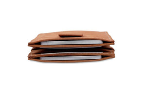 Garzini RFID Leather Magic Wallet Card Sleeves Vintage-Cognac