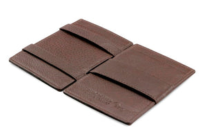 Garzini RFID Leather Magic Wallet Card Sleeves Nappa-Brown