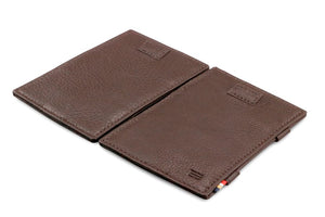 Garzini RFID Leather Magic Wallet Card Sleeves Nappa-Brown