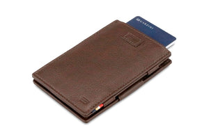 Garzini RFID Leather Magic Wallet Card Sleeves Nappa-Brown