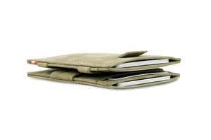 Garzini RFID Leather Magic Wallet Card Sleeves Vintage-Green