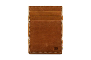 Garzini RFID Leather Magic Wallet ID Window Vintage-Cognac