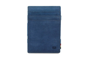 Garzini RFID Leather Magic Wallet ID Window Vintage-Blue