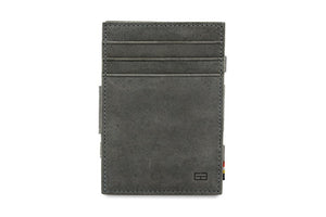Garzini RFID Leather Magic Coin Wallet Plus Vintage-Grey