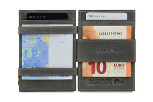 Garzini RFID Leather Magic Wallet Plus Vintage-Grey