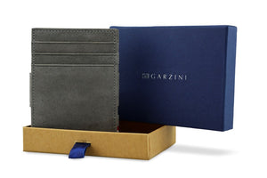 Garzini RFID Leather Magic Wallet Plus Vintage-Grey