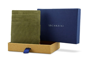 Garzini RFID Leather Magic Wallet Vintage-Green