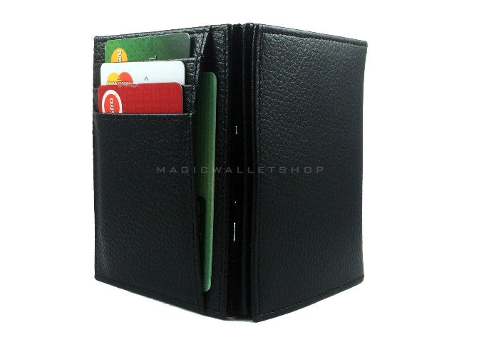 Pegasus Leather Magic Coin Wallet-Black