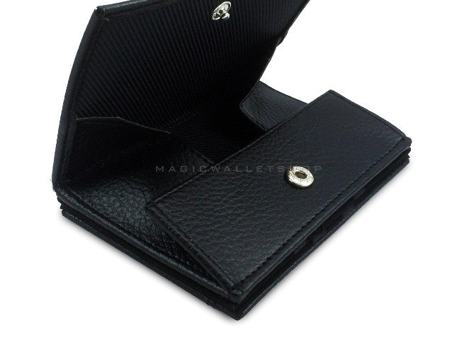 Pegasus Leather Magic Coin Wallet-Black