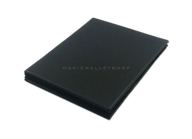 Slim Magic Wallet Leather Black Veins-