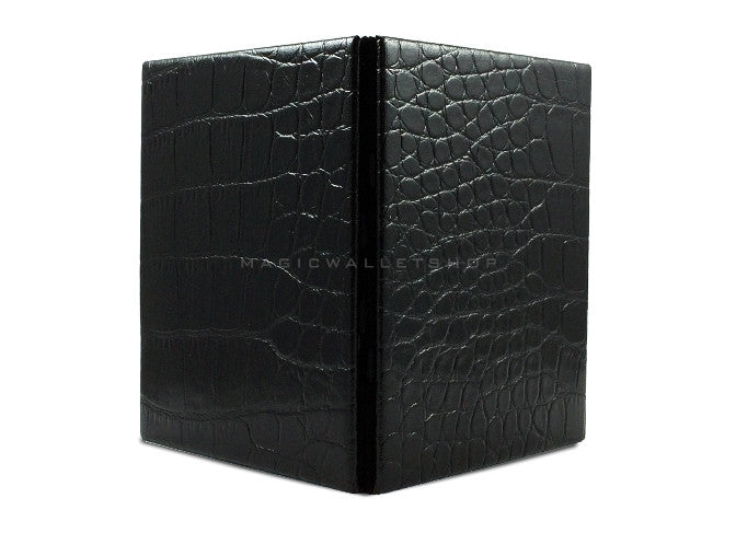 Slim Magic Wallet Reptile Leather-Black